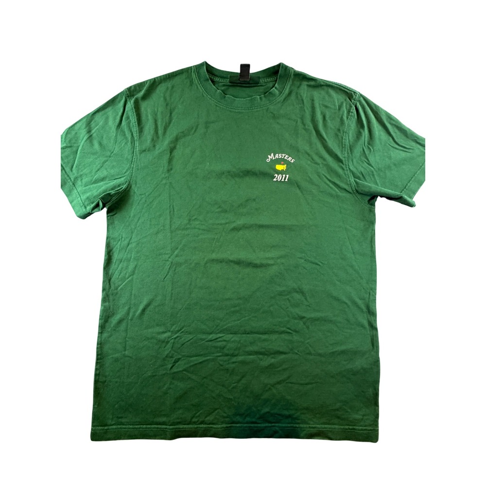 Masters Collection 2011 Golf Tournament T-Shirt Mens Large Green Cotton Tee